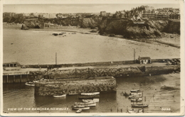 CORNWALL - NEWQUAY - VIEW OF THE BEACHES RP  Co65 - Newquay