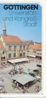 Göttingen Universitäts- Und Kongressstadt Stadtplan + Informationen Faltblatt Doppelt 4 Seiten Fremdenverkehrsverein - Sonstige & Ohne Zuordnung
