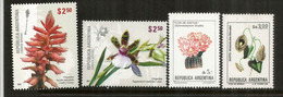 Fleurs D'Argentine,   4 Timbres Neufs **   Côte  15,00 Euro - Ungebraucht