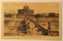 ROMA - CASTEL S. ANGELO E PONTE ELIO VIAGGIATA FP - Bridges