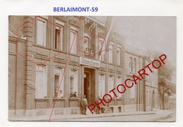 BERLAIMONT-Foyer Du Combattant-CARTE PHOTO Allemande-Guerre14-18-1WK-France-59-Militaria-Feldpost 32- - Berlaimont