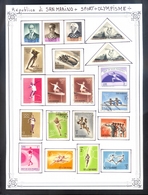 SAINT MARIN - TIMBRES - THEMES; SPORT - OLYMPISME - Lots & Serien