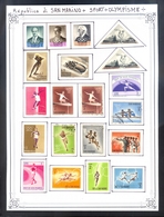 SAINT MARIN - TIMBRES - THEMES; SPORT - OLYMPISME - Verzamelingen & Reeksen