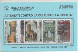 Lega Nord Italia Federale 4 Emissione 1993 - Varietà E Curiosità