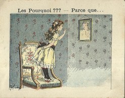 1397 " LES POURQUOI ??? ..... PARCE QUE ..... " FIGURINA DIDATTICA FRANCESE  ORIGINALE - 0-6 Anni