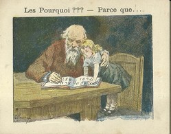 1408 " LES POURQUOI ??? ..... PARCE QUE ..... " FIGURINA DIDATTICA FRANCESE  ORIGINALE - 0-6 Años