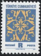 Turkey, Service Stamps 2001,  1 Values MNH TD001-01 - Neufs