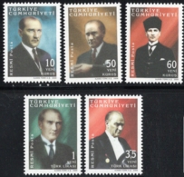 Turkey, Service Stamps 2006, 5 Values MNH Kemal Atatürk TD006-01 - Unused Stamps