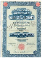 Titre De 1927 - Compagnie Générale Des Comptoirs Africains - - Afrika