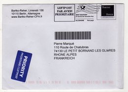 Enveloppe ALLEMAGNE Oblitération E.M.A. Par Avion Port Payé - Frankeermachines (EMA)