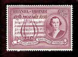 Ruanda-Urundi. OBP-COB. 1956 - N°201. *BICENTENAIRE DE LA NAISSANCE DE MOZART.   6,50+2,50F  Neuf - Unused Stamps