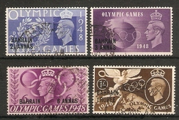 BAHRAIN 1948 OLYMPIC GAMES SET SG 63/66 FINE USED Cat £16 - Bahrain (...-1965)