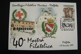 1997  Gemellaggio MANTOVA    MOLFETTA    BARI PUGLIA     FDC  MOSTRA FILATELICA  FIRST DAY  PREMIER JOUR  MAXIMUM - Molfetta