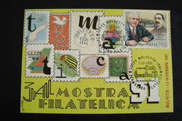 1991    MOLFETTA      BARI PUGLIA     FDC  MOSTRA FILATELICA  FIRST DAY  PREMIER JOUR  MAXIMUM - Molfetta