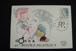 DONNA  2000  MOLFETTA      BARI PUGLIA     FDC  MOSTRA FILATELICA  FIRST DAY  PREMIER JOUR  MAXIMUM - Molfetta