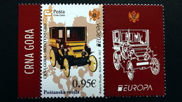 Montenegro 328 **/mnh, EUROPA/CEPT 2013, Postfahrzeuge - Montenegro