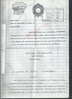 PORTUGAL DOCUMENT IMPOT DE TIMBRE A SEC DES FINANCE VILA DO CONDE 1986 : - Lettres & Documents