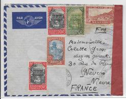 1940 - SOUDAN / SENEGAL - ENVELOPPE FM Par AVION Avec CENSURE De SEGOU => NEVERS - Lettres & Documents