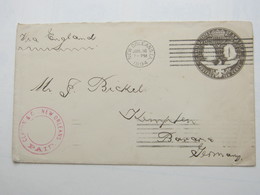 1894 , Letter 10 Cent Columbus , Sent To Germany - ...-1900