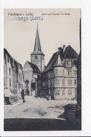 CPA 57 FENETRANGE FINSTINGEN Kirche Und Deutsche Tor Strabe - Fénétrange