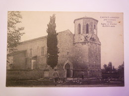 CASTET-ARROUY  (Gers)  :  EGLISE Et  CLOCHER  Du XVIè Siècle  - Castera