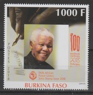 Burkina Faso 2018 Mi. ? Stamp Joint Issue PAN African Postal Union Nelson Mandela Madiba 100 Years - Emisiones Comunes