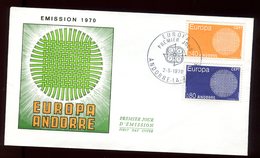 Andorre - Enveloppe FDC 1970 - Europa - O 270 - FDC