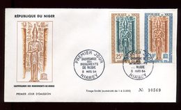 Niger - Enveloppe FDC 1964 -Monuments De Nubie - O 284 - Níger (1960-...)