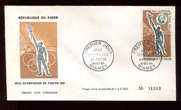 Niger - Enveloppe FDC 1964 - Jeux Olympiques De Tokyo - O 289 - Niger (1960-...)