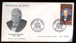 Niger - Enveloppe FDC 1965 - Sir Winston Churchill - O 293 - Niger (1960-...)