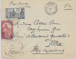 1940 - SOUDAN - ENVELOPPE FM De SEGOU  => NICE - Storia Postale