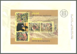 BELGIUM 2015 ART TAPESTRY TAPESTRIES LUXURY FIRST DAY SHEET FDC - 2011-2014