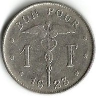 1 Pièce De Monnaie 1 Franc 1923   Version  Fr - 1 Franco
