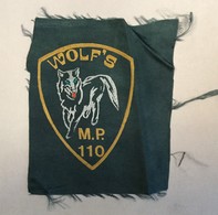 CROATIA   PATCH   INSIGNE   WOLF'S  MILITARY POLICE 110. BRIGADA ZNG - Ecussons Tissu
