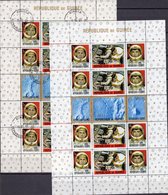 USA-Raumfahrt 1965 Guinea Block 9 O/** 22€ Astronauten Raumstation Kopplung Rakete S/s Blocs Space Sheets Bf Africa - Collections