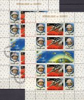 Raumfahrt USSR 1965 Guinea Block 10 **/o 22€ Kosmonauten Raumschiff-Kopplung Rakete S/s Blocs Space Sheets Bf Africa - Verzamelingen