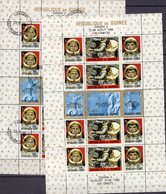 USA-Raumfahrt 1965 Guinea Block 11 **/o 36€ Raketen Gemini 5 Astronaut Overprint English Bloc Space Sheet Bf Africa - Etats-Unis