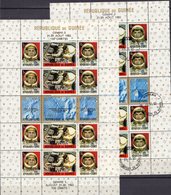 USA Gemini 5 Raumfahrt 1965 Guinea Bl.12 **/o 36€ Raumschiff Rakete Overprint Francais Bloc Space Sheets Bf Africa - Collections