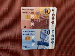 2 Arenacards Amsterdam  Football Used Rare - Otros & Sin Clasificación