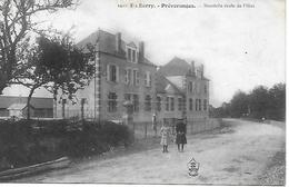 PREVERANGES - Nouvelle école De Filles 1909 Carte Inédite ! - Préveranges
