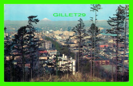 PORTLAND, OR - VIEW OF THE CITY FROM THE WEST WITH MT. ST HELENS IN THE BACKGROUND -  SMITH-WESTERN CO - - Portland