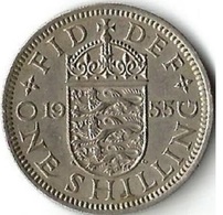 Pièce De Monnaie 1 Shilling  1955 - I. 1 Shilling