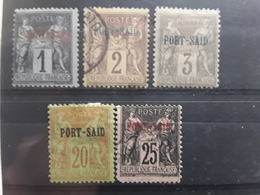 PORT SAID 1899 Petit Lot  De 5 Timbres Neufs Et Obl , No 1 ,2 , 3 , 10 , 11 , TB Cote 29 Euros - Other & Unclassified