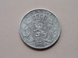 1870 - 5 Francs / KM 24 ( Voir Photo Svp / Uncleaned Coin / For Grade, Please See Photo ) ! - 5 Francs