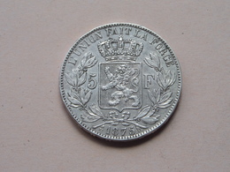 1875 - 5 Francs / KM 24 ( Voir Photo Svp / Uncleaned Coin / For Grade, Please See Photo ) ! - 5 Frank