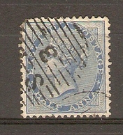 C° Des Indes 185?  - Victoria -  1/2 Ana Blue - Cachet Avec Fines Lignes - Curiosité ? - 1854 Britse Indische Compagnie