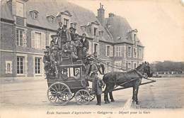 Grignon      78     Ecole D'agriculture  Départ Pour La Gare. Diligence Attelée      (voir Scan) - Grignon