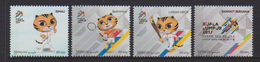 MALAYSIA, 2017, MNH, SE ASIAN GAMES, MASCOT, BADMINTON,4v - Badminton