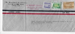 Cuba 1951; Ajedrez Chess On Used Cover To Germany - Storia Postale