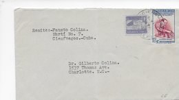 Cuba 1951; Ajedrez Chess On Used Cover To USA - Briefe U. Dokumente